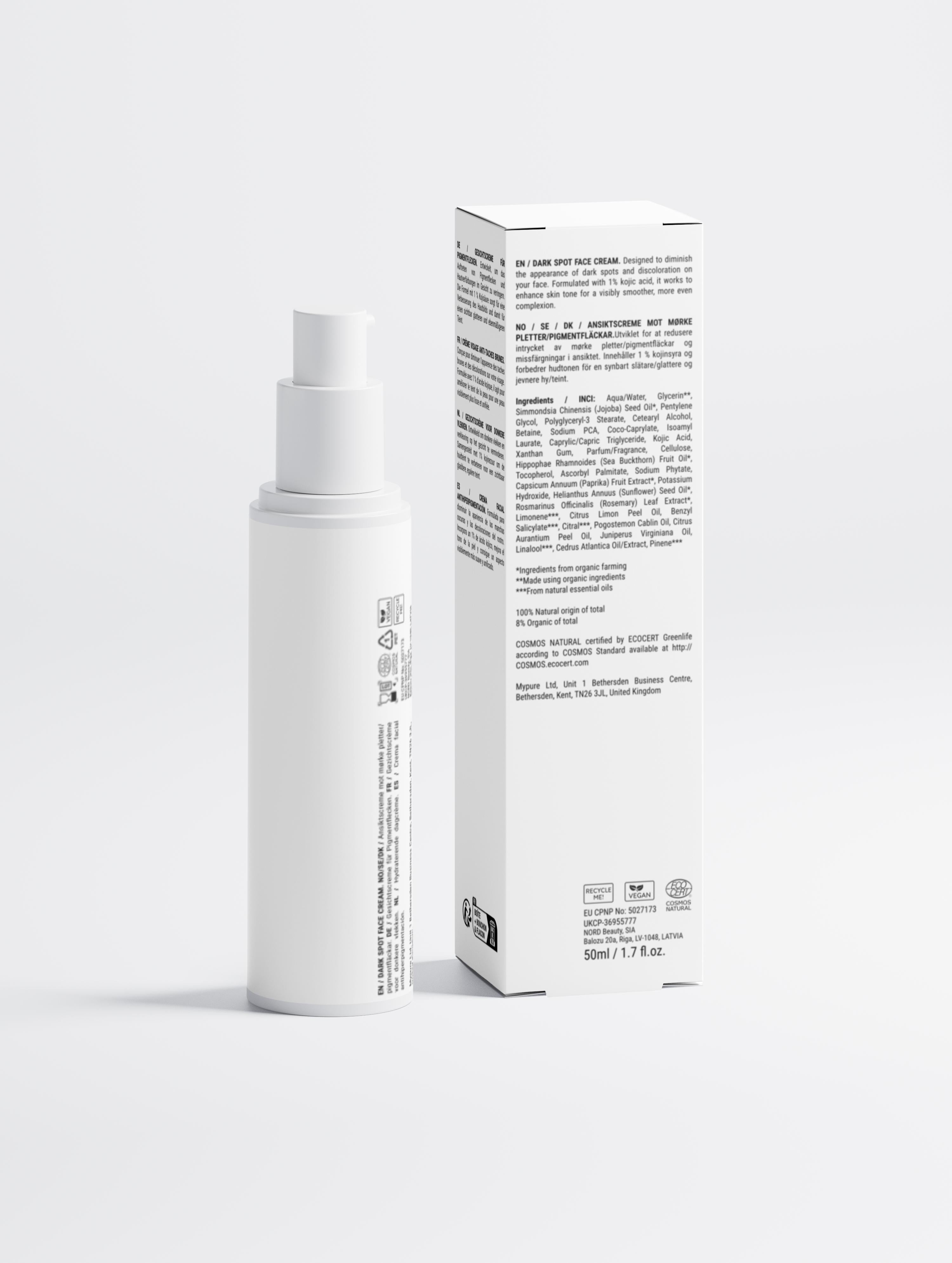 Creme Facial - Removedor de manchas