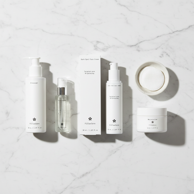 Flatlay rotina completa