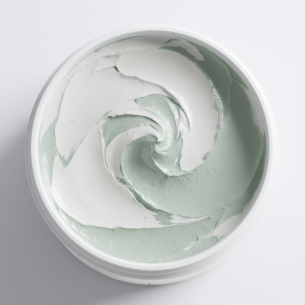 Clay Mask texture - open jar top view