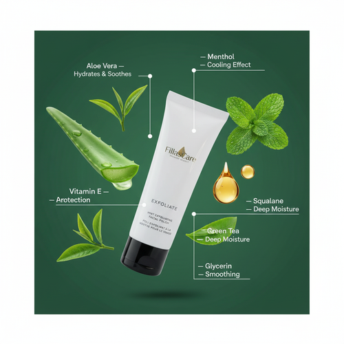 Esfoliante Facial de Menta com Ação Nutritiva